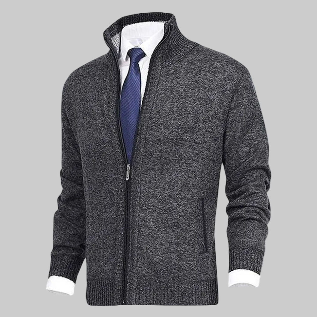 Zip-Up Cardigan for Men