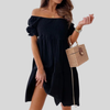 Elegant One-Shoulder Mini Dress for Summer