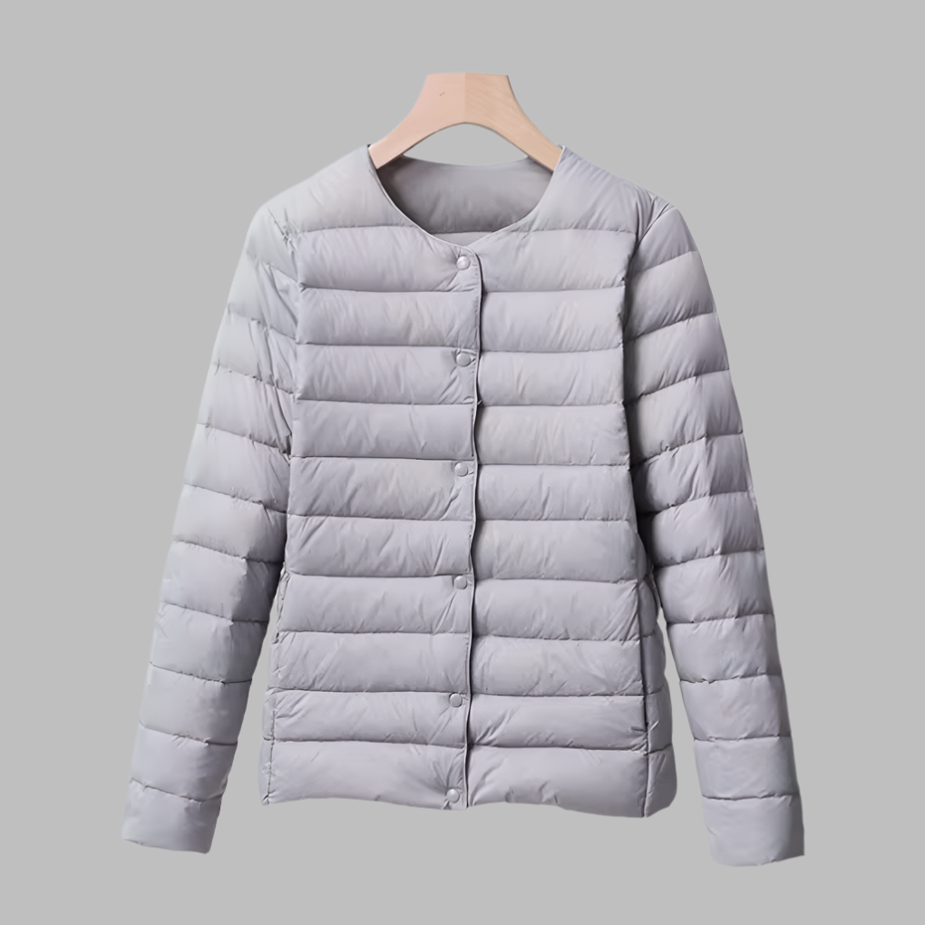 Spring and Winter Collarless Puffer for Women
