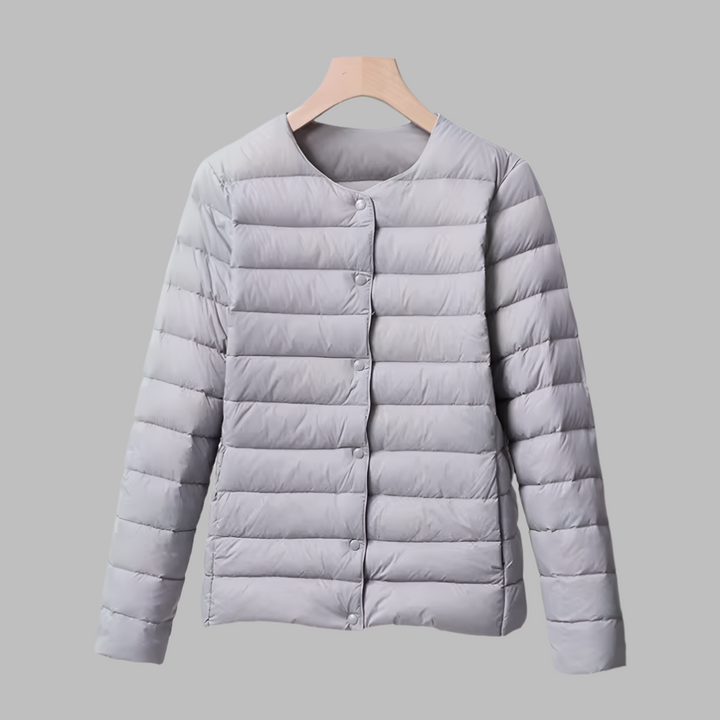 Spring and Winter Collarless Puffer for Women