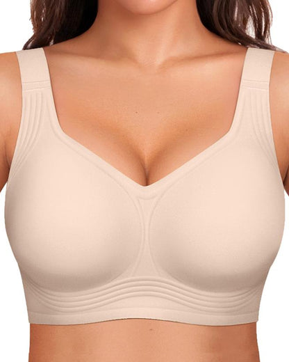 Comfortable Wire-Free Full-Coverage Jelly Bra with Smoothing Fit