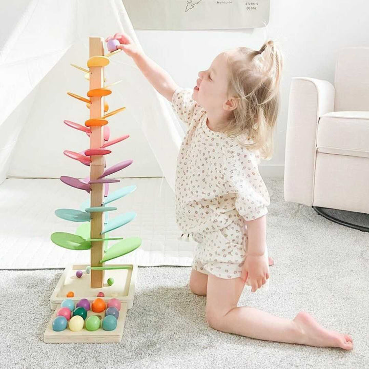 Interactive Rainbow Marble Tower - Luca