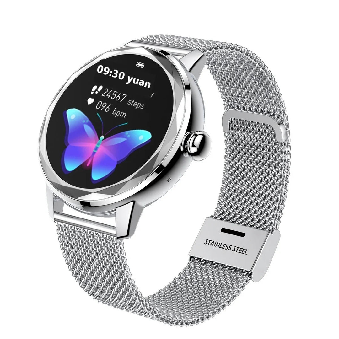 Smart Gold Women's Smartwatch – Luxury Sports Watch in Stainless Steel