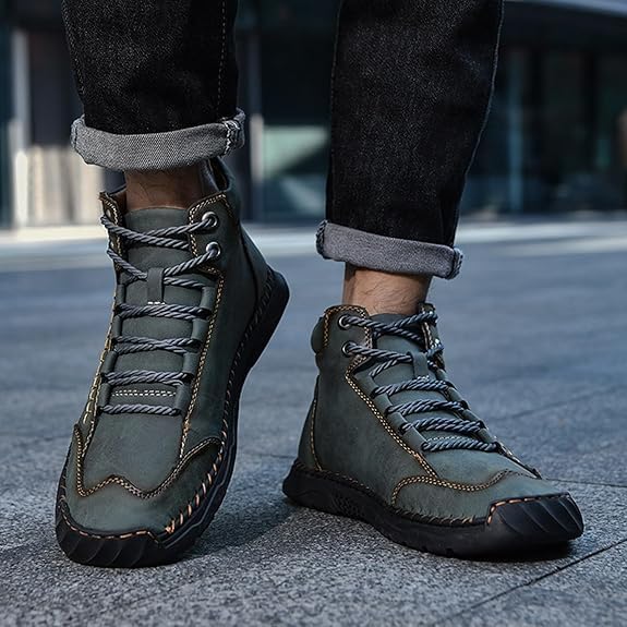 Handmade Waterproof Orthopaedic Boots for Men – Arch Support and Non-Slip Soles – Renvar