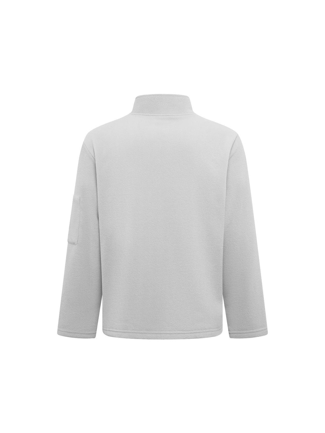Men's Fleece Jacket with Stand-Up Collar, Windproof and with Stretch Fit