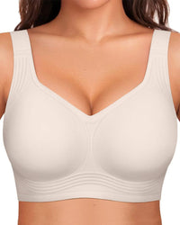 Comfortable Wire-Free Full-Coverage Jelly Bra with Smoothing Fit
