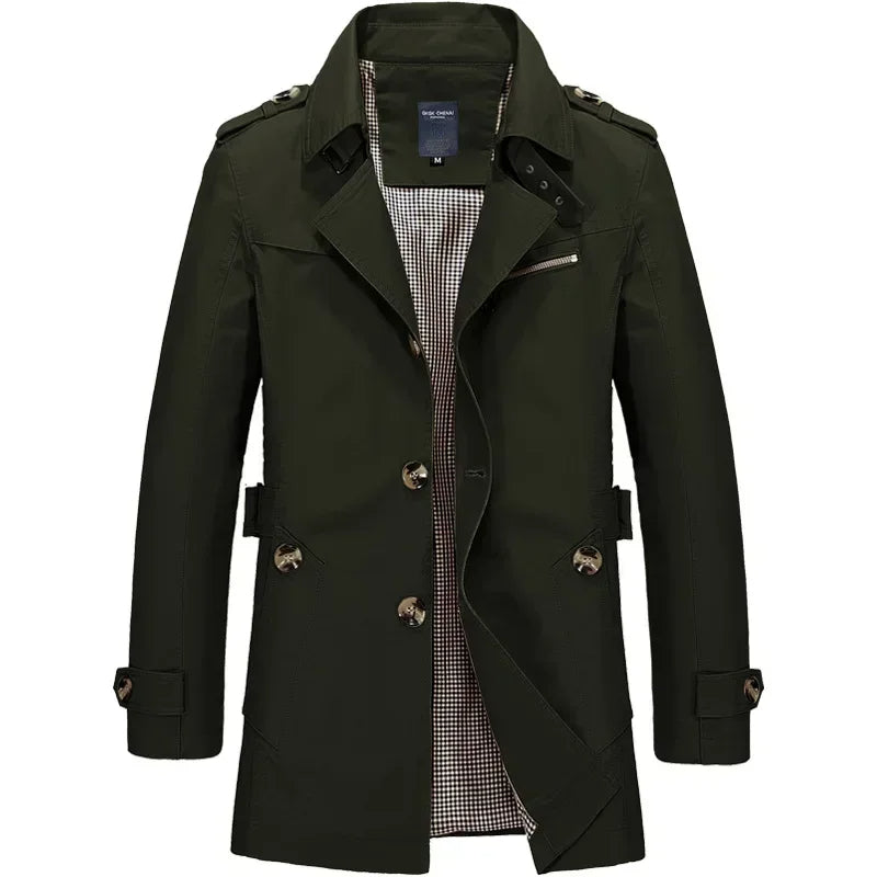 Classic Business Windbreaker Jacket for Men