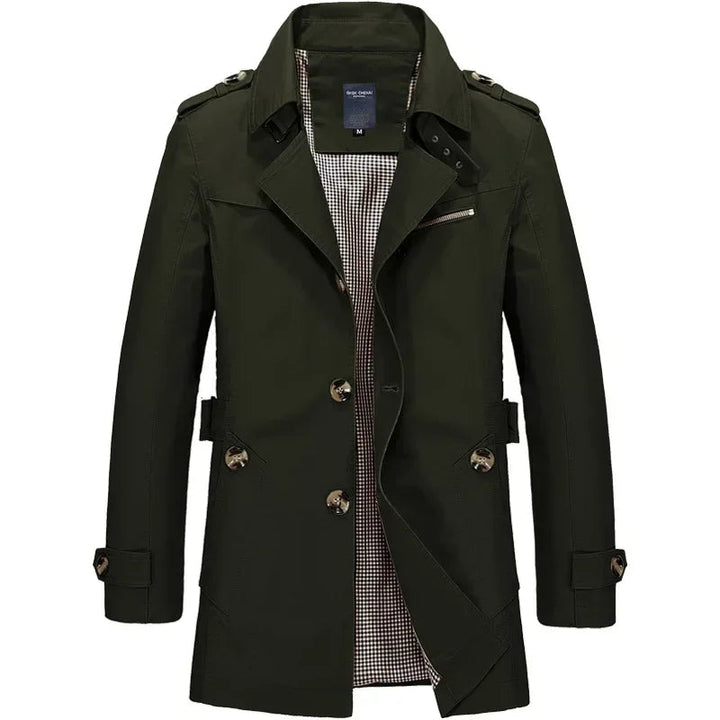Classic Business Windbreaker Jacket for Men