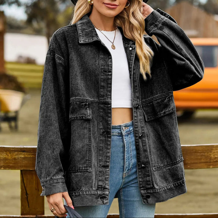 Classic Vintage Denim Jacket for Women
