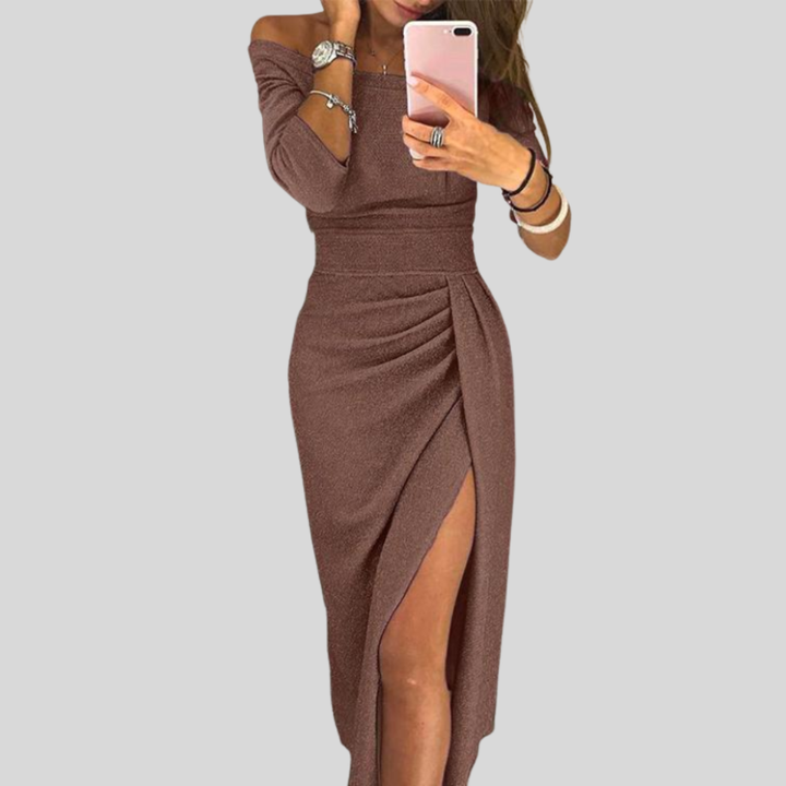 Elegant Off-Shoulder Bodycon Dress