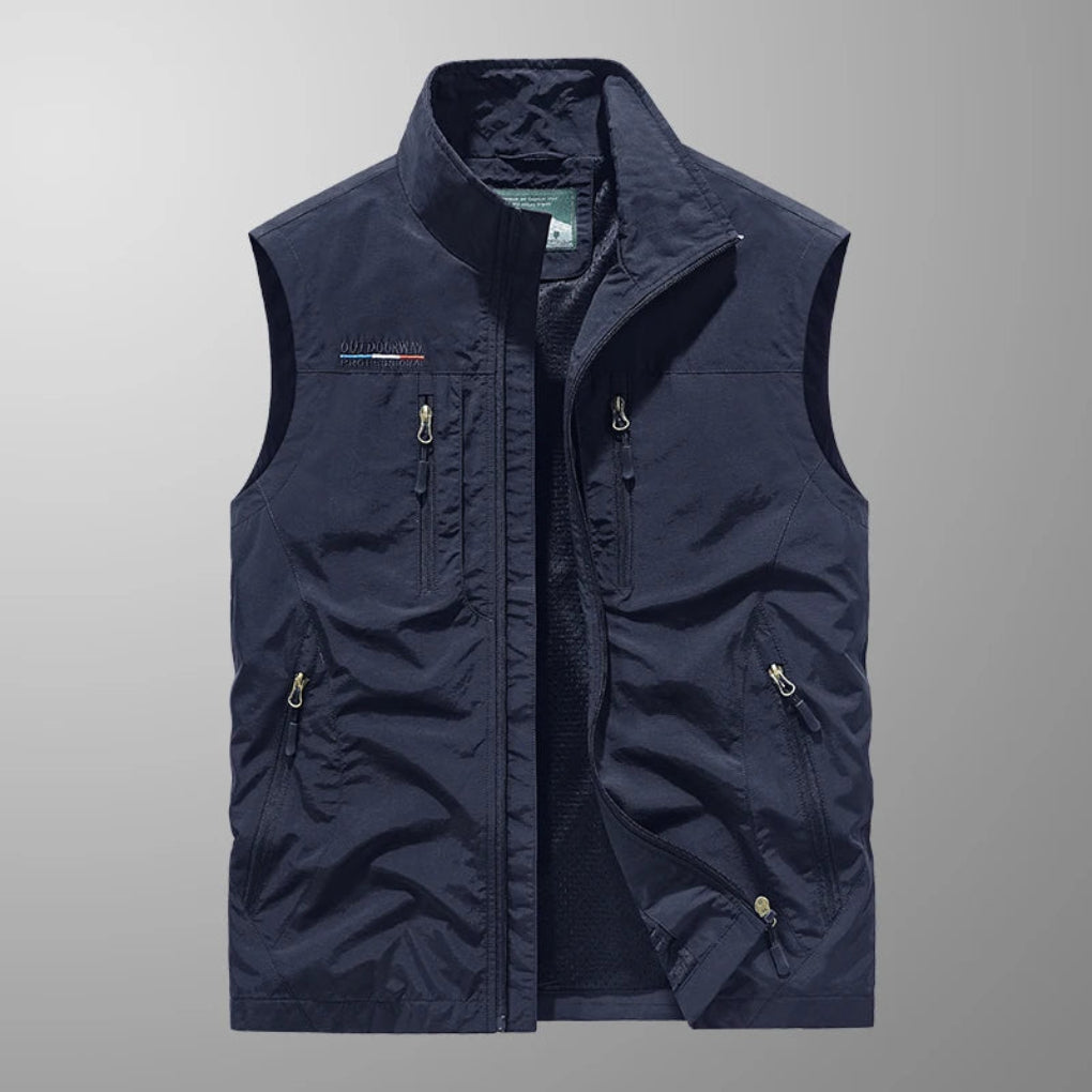 Breathable Multi-Pocket Vest for Men