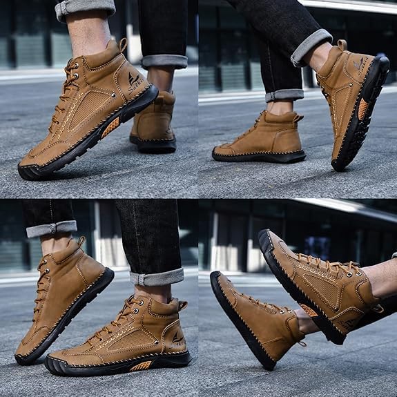Handmade Waterproof Orthopaedic Boots for Men – Arch Support and Non-Slip Soles – Renvar