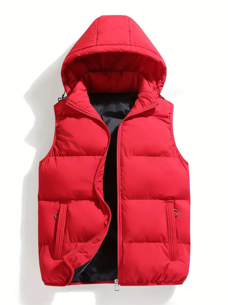 Durable Padded Men's Hooded Vest – Leonardo