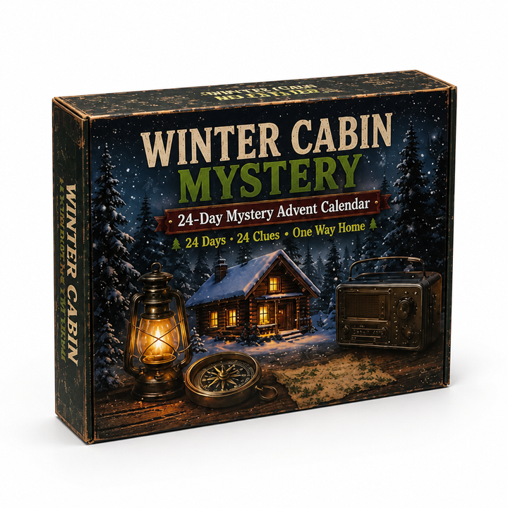 24-Day Escape Room Puzzle Advent Calendar with 6 Mystery Themes