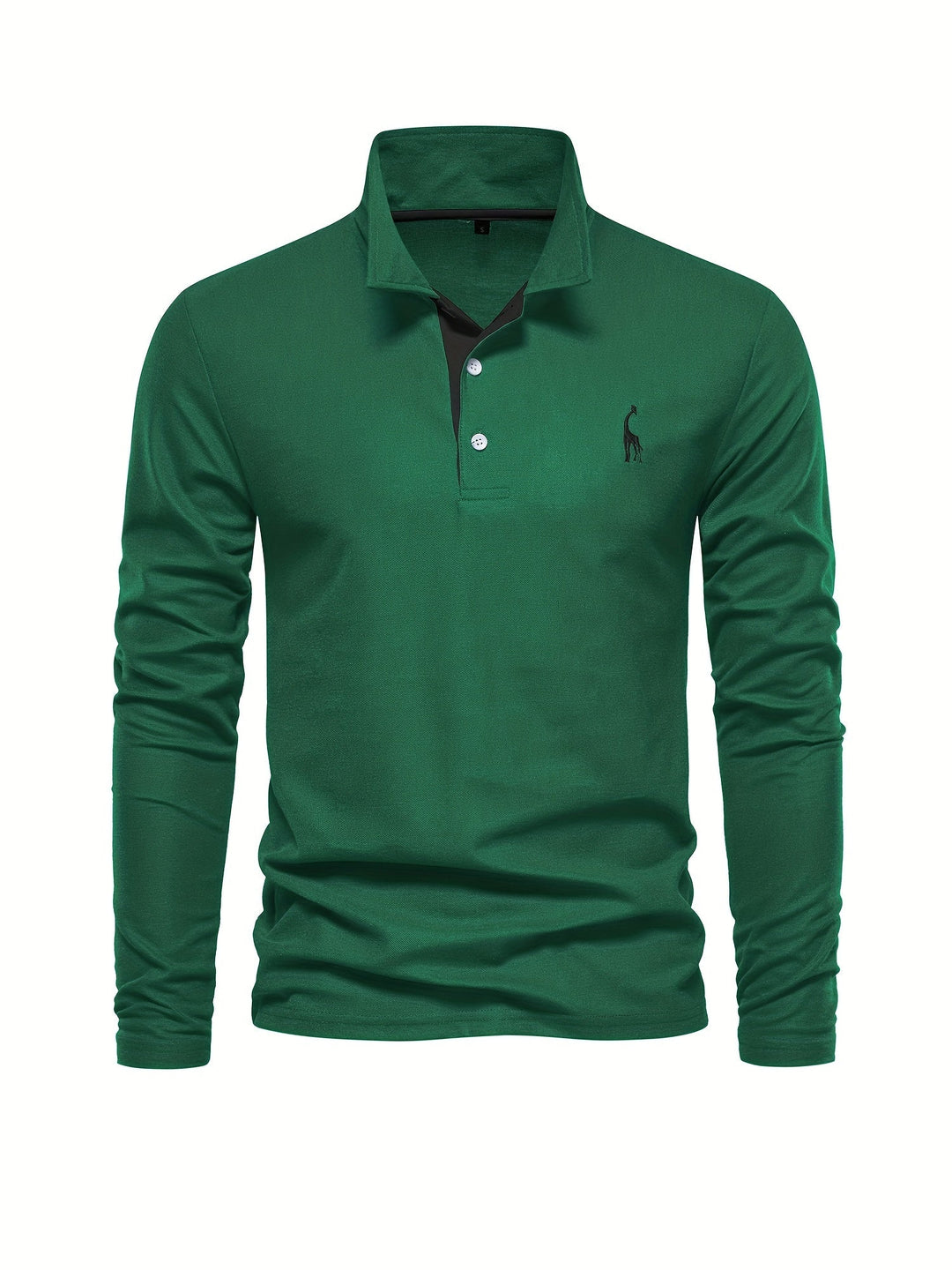 Comfortable Men's Long-Sleeved Polo Shirt