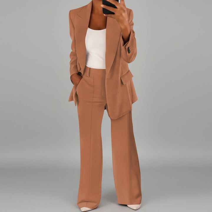 Women’s Pantsuit with Wide-Leg Trousers