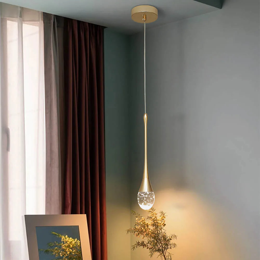 Glass Pendant Light with Warm Glow - Vetra