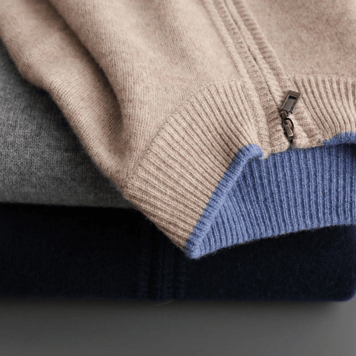 Men's Cashmere Zip Jacket – Laurent