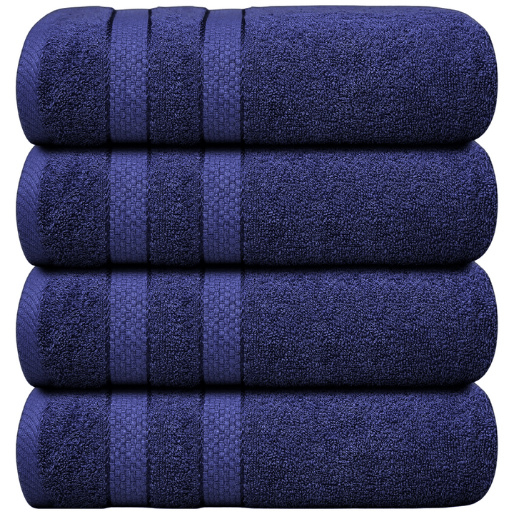 4-Piece Jumbo Bath Towel Set - Quick Dry Bathroom Towels