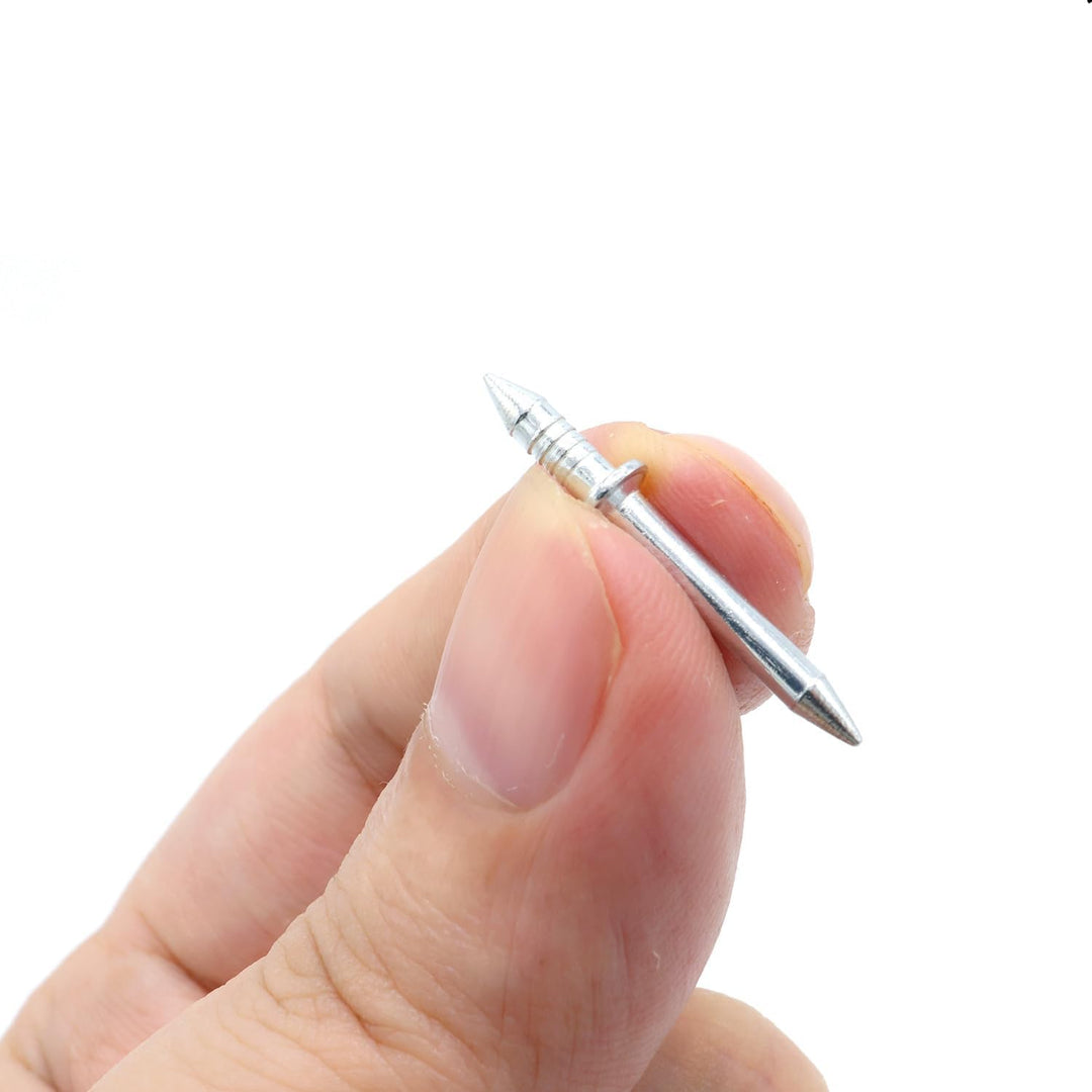 Double-Head Finishing Nails with Installation Tool - Drill-Free, Hidden-Head Installation