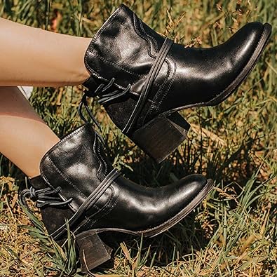 Stylish Leather Women's Ankle Boots - Celeste