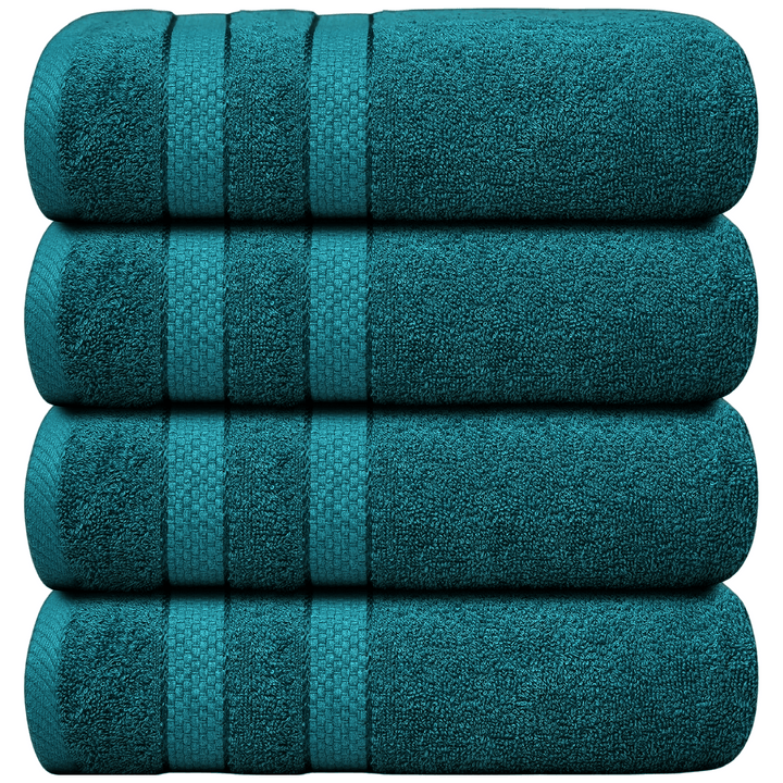 4-Piece Jumbo Bath Towel Set - Quick Dry Bathroom Towels