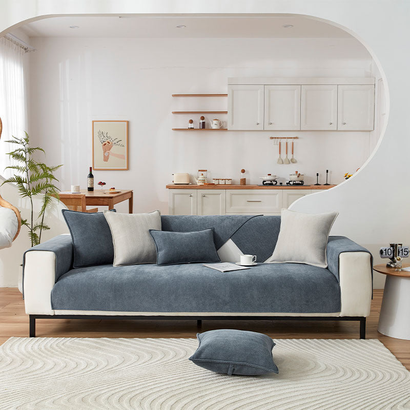 AestheticCover™ | Chenille Sofa Cover with Herringbone Pattern