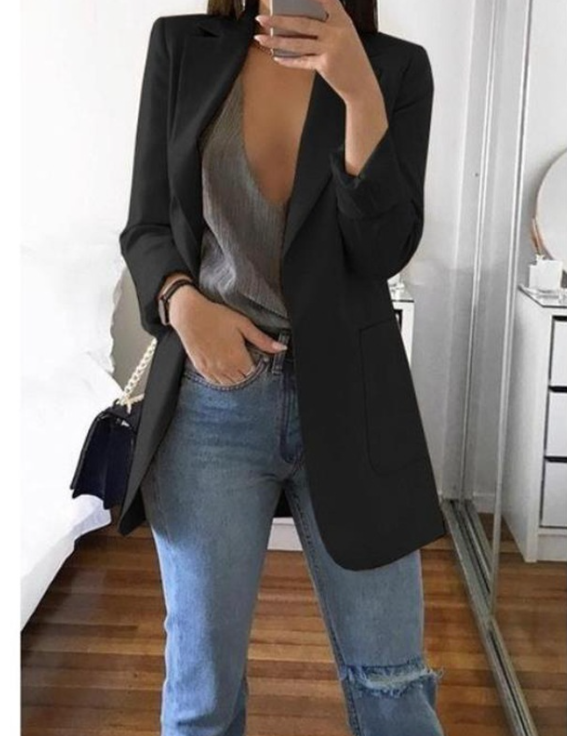 Trendy Women's Blazer Coat - Elise