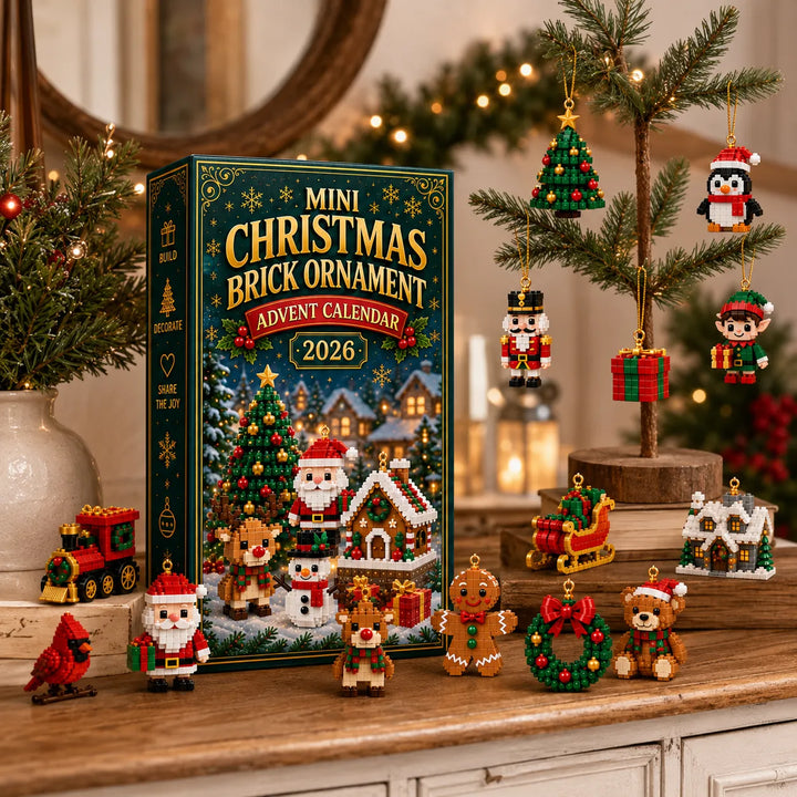 Christmas Advent Calendar with 24 Mini Building Block Sets