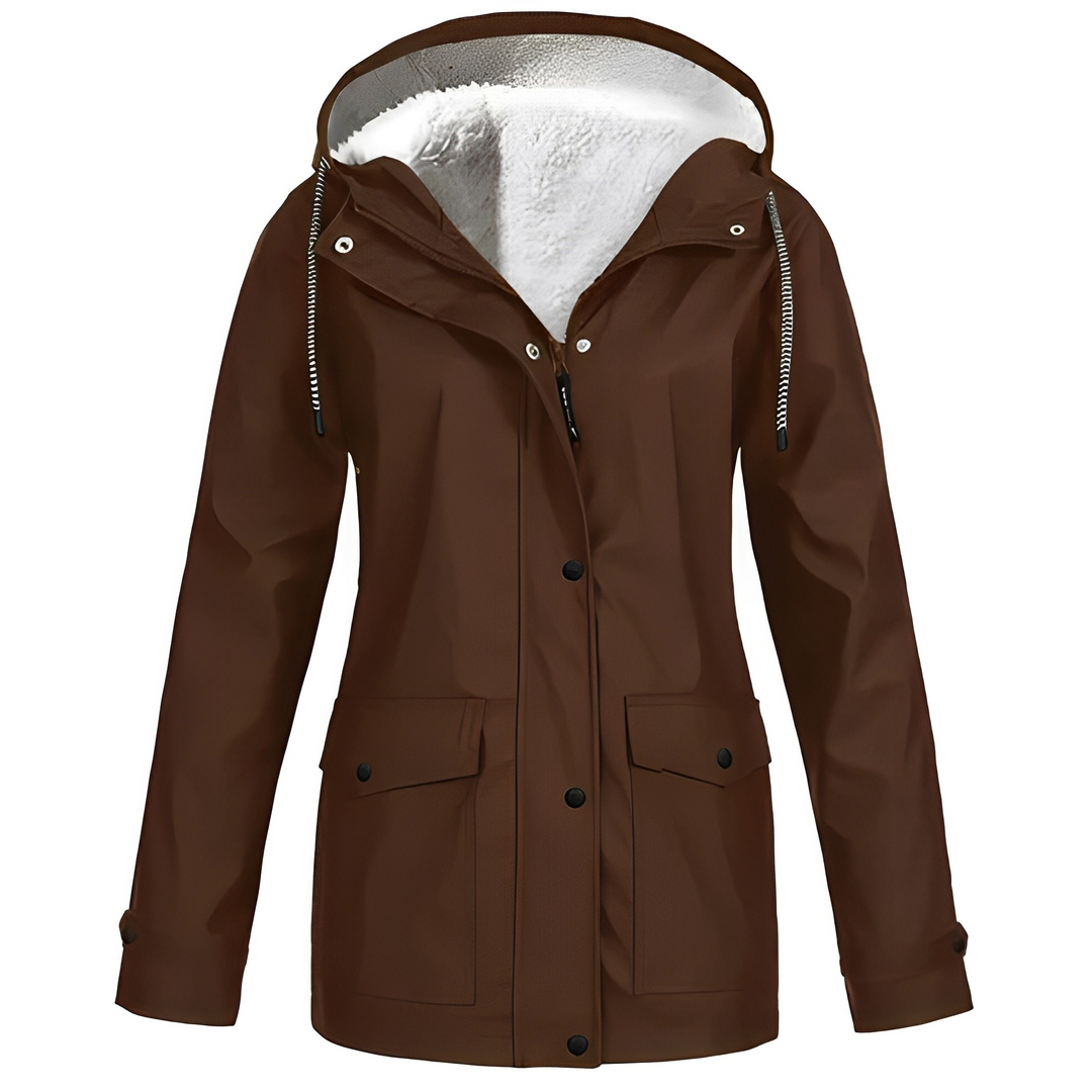 Fleece-Lined Women's Raincoat - WarmWarder
