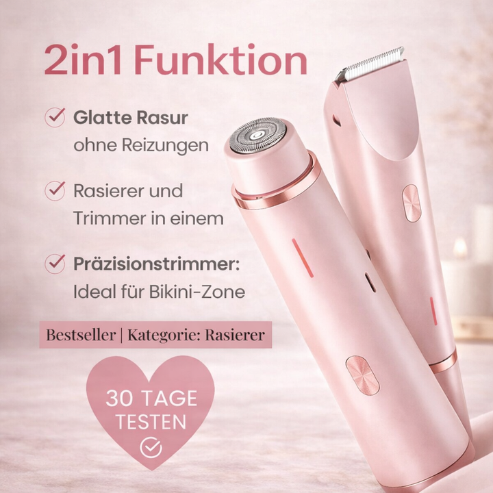 Women's Electric Bikini Trimmer – Cordless Waterproof Shaver for Sensitive Skin