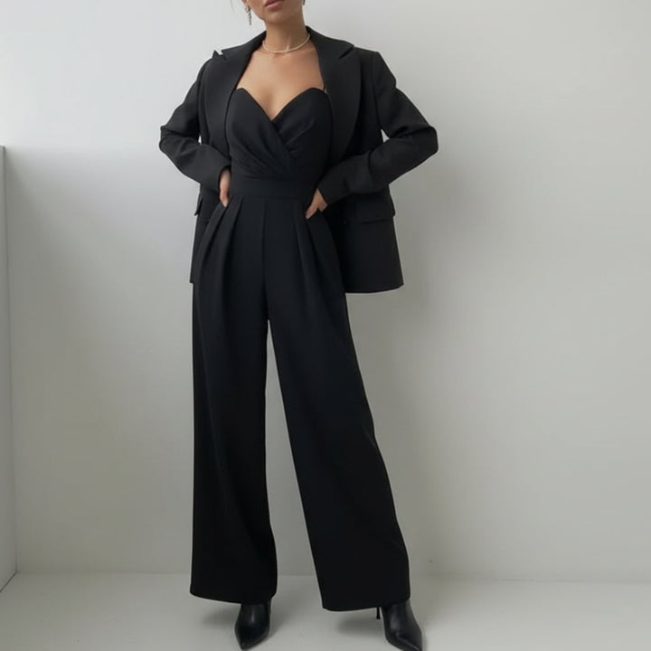 Sleeveless with High Waist Jumpsuit for Women