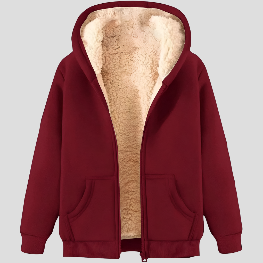 Warmth Fleece-Lined Winter Hoodie Jacket for Men