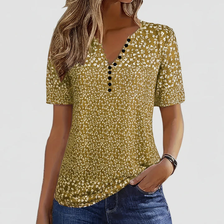 V Neck Summer Blouse for Women