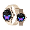 Smart Gold Women's Smartwatch – Luxury Sports Watch in Stainless Steel