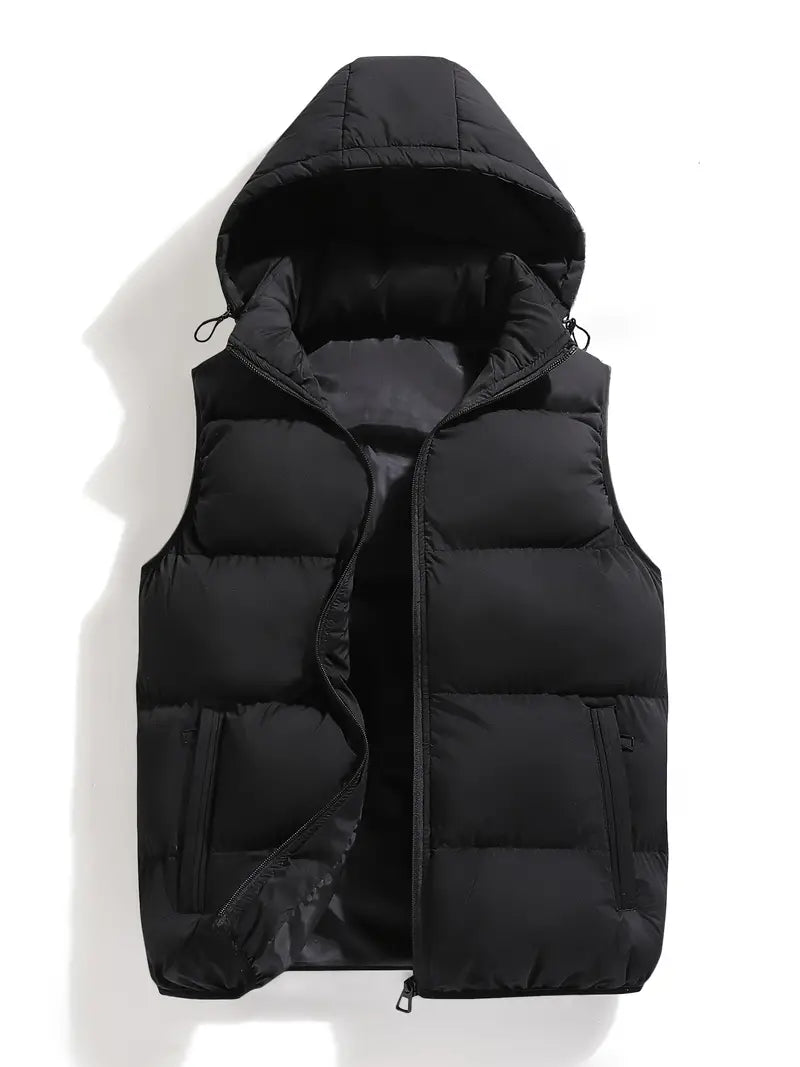 Durable Padded Men's Hooded Vest – Leonardo