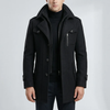 Mid-Thigh Structured Men's Overcoat