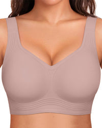 Comfortable Wire-Free Full-Coverage Jelly Bra with Smoothing Fit
