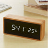 Digital Wooden Alarm Clock with LED Display – Time and Temperature