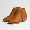 Block Heel Suede Ankle Boot