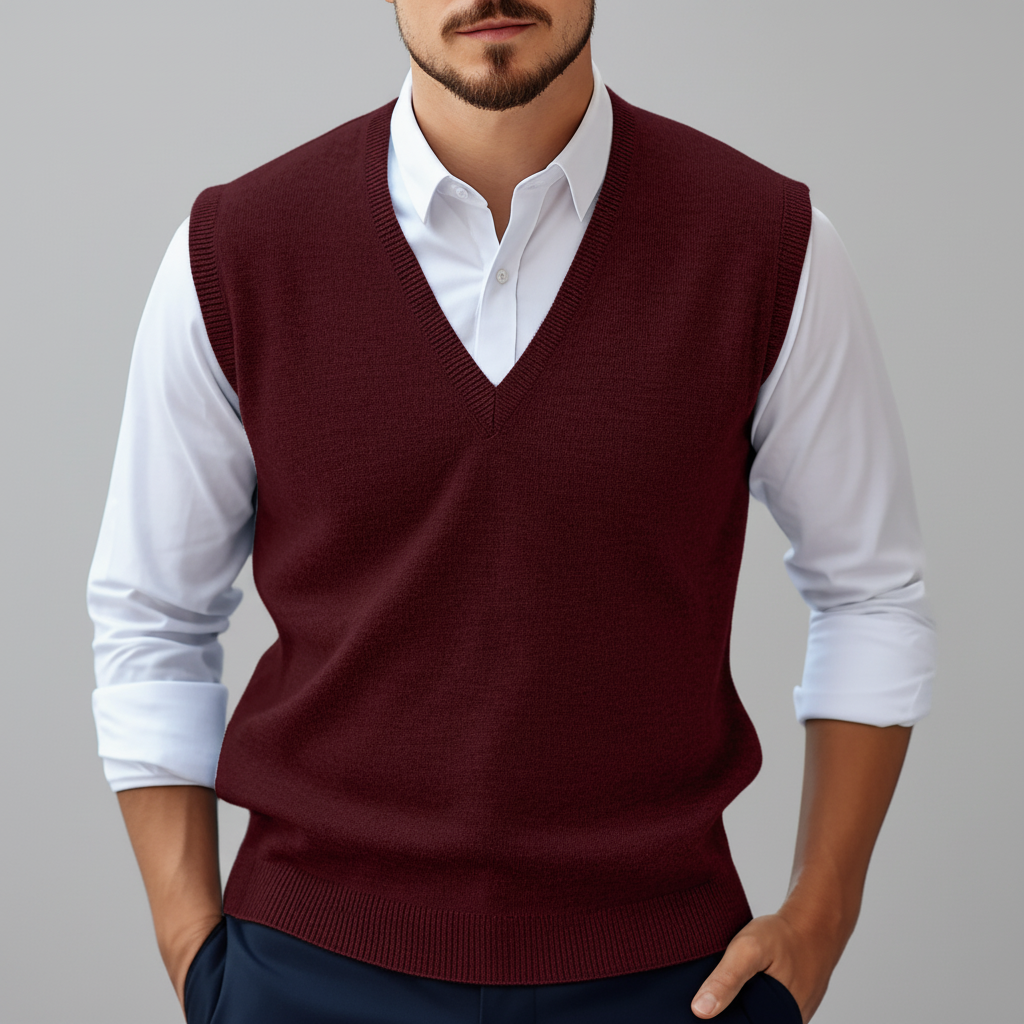Sleeveless Knitted Cotton Vest - Bobby