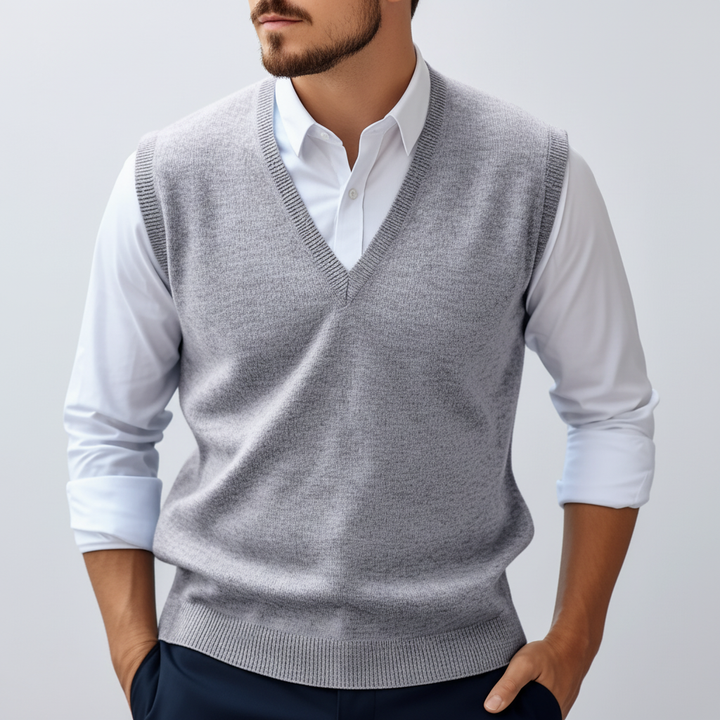Sleeveless Knitted Cotton Vest - Bobby