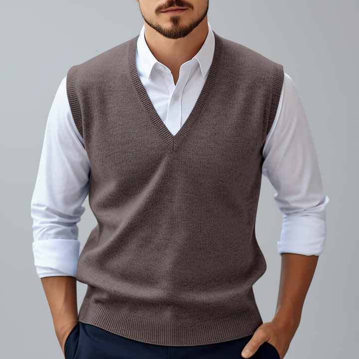 Sleeveless Knitted Cotton Vest - Bobby