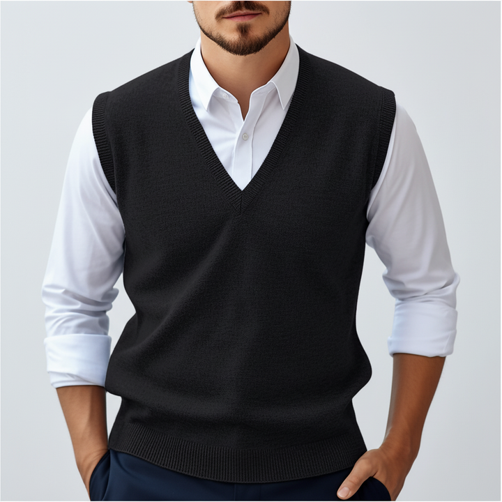 Sleeveless Knitted Cotton Vest - Bobby