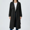 Long Double-Breasted Trench Coat