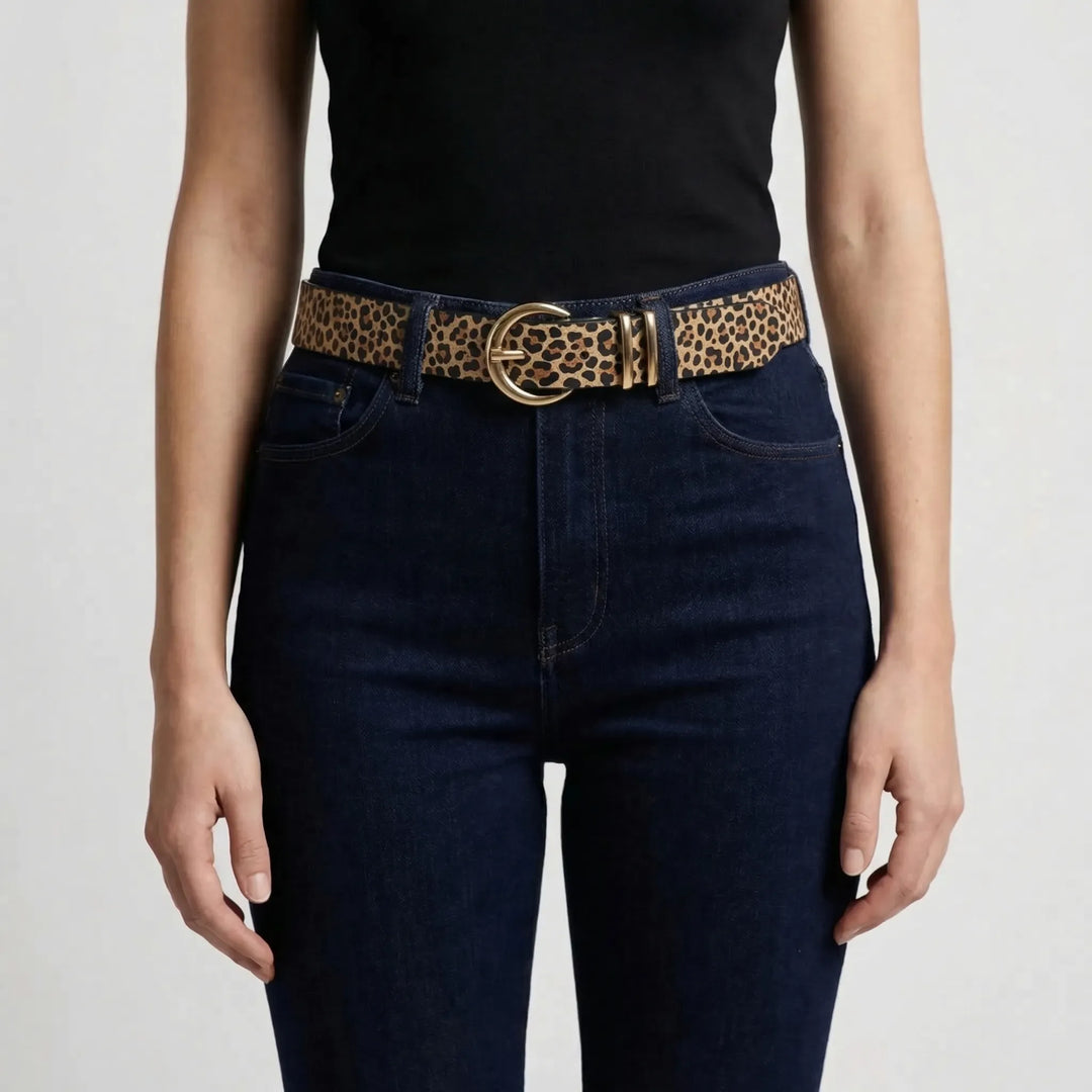 Beltriva - 3-Piece Gold Buckle Waist Belt Set