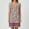 Sleeveless Floral Print Mini Dress
