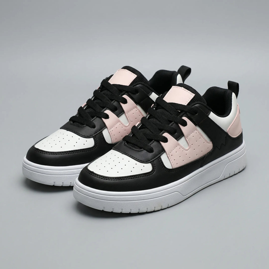 Bloompace - Color-Block Low-Top Lace-Up Sneaker