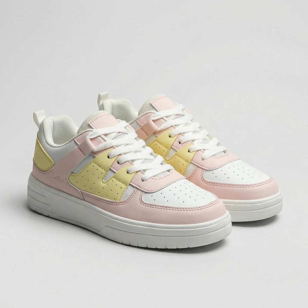 Bloompace - Color-Block Low-Top Lace-Up Sneaker