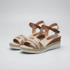 Open-Toe Boho Wedge Sandals for Women